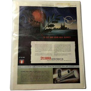 Saturday Evening Post 1943 Sylvania Electronics Ad